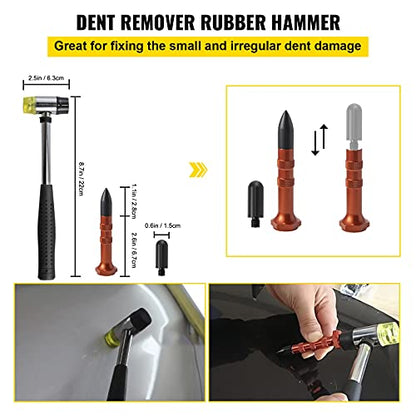 VEVOR Rods Dent Removal Kit, 20 Pcs Paintless Dent Repair Rods, Stainless Steel Dent Rods, Whale Tail Dent Repair Tools, Professional Hail Dent Removal Tool For Minor Dents, Door Dings And Hail Damage - size: 20pcs