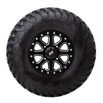 Tusk 4/137 Uinta Beadlock Wheel 15x7 5.0 + 2.0 Milled/Black Compatible with Can-Am Maverick X3 Max X MR Turbo RR 72 Inch 2020-2022