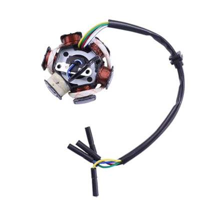 PRO BAT 6 Coil Pole Magneto Flywheel Stator - size: 6 Coils 5 Wires Stator Magneto with Detached Plug