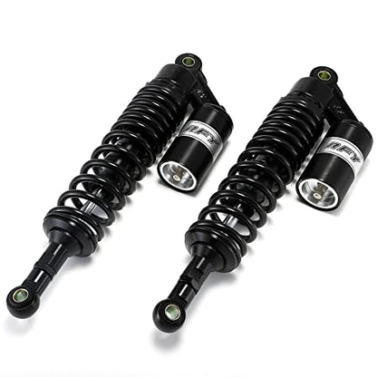 360mm Rear Shock Absorber Suspension Motorcycle ATV Quad 7mm Spring - color: Black