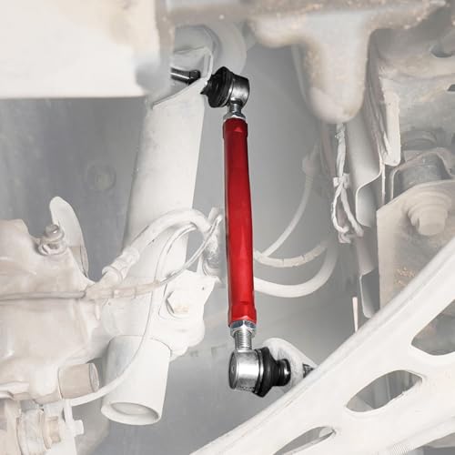 Bevinsee Adjustable Front Sway Bar End Link Kit Compatible with E46 Z4 E85 - color: Red