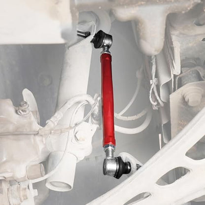Bevinsee Adjustable Front Sway Bar End Link Kit Compatible with E46 Z4 E85 - color: Red