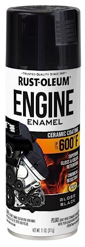 Rust-Oleum Automotive Engine Enamel Spray Paint, Gloss Black - color: Gloss Black, size: 11 Ounce (Pack of 1)