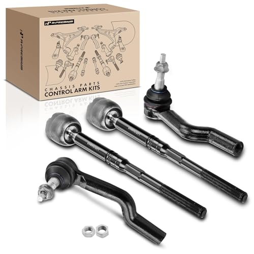 A-Premium Front Inner & Outer Tie Rod End Kit Fix Uneven Tire Wear