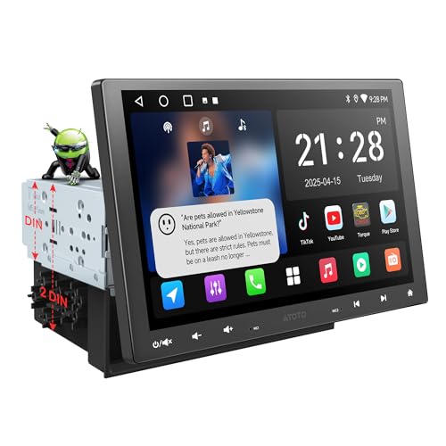 A5L 10inch QLED Android Double DIN & Single DIN Car Stereo,Wi-Fi/BT/USB