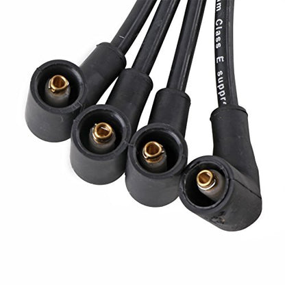 AutoPart T ST-4129 7mm Ignition Spark Plug Wire Set, Set of 4, for Volkswagen 2001-2005 Beetle/ 2001-2007 Golf/ 2007-2010 Golf City/ 2001-2005 Jetta, L4, 2.0L, 121cid