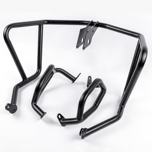 Crash Bar Engine Guard for NX500 NX400 2024 2025 2026 (One Set) - color: Black-One Set