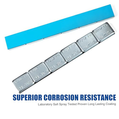 JiiinMiiin 1/2oz, 0.5oz, 126PCS Gray Steel Adhesive Stick on Wheel Weights - color: Chrome, size: 0.5oz - 126PCS