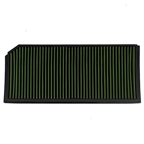 DNA Motoring AFPN-005-GN Washable Drop In Panel Air Filter Enhance Engine Performance [Compatible with 6-11 A3 Turbo / 08-09 TT / 06-08 GTI Jetta Passat / 12-13 Golf / 07-09 EOS 2.0 Turbo] - style: 06-11 A3 Green