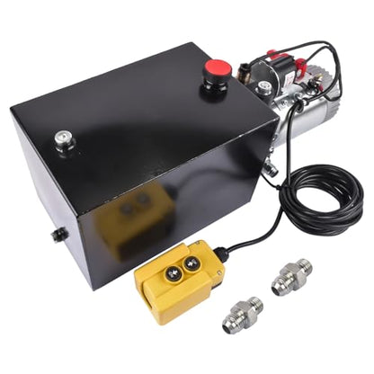 12 Quart Single Acting Hydraulic Power Unit 12V, 3200PSI - color: Single Acting, size: 12 Quart