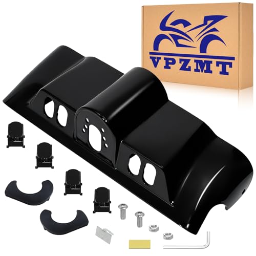 Vivid Black ABS Inner Fairing with Switch Cap Kit for Harley Touring