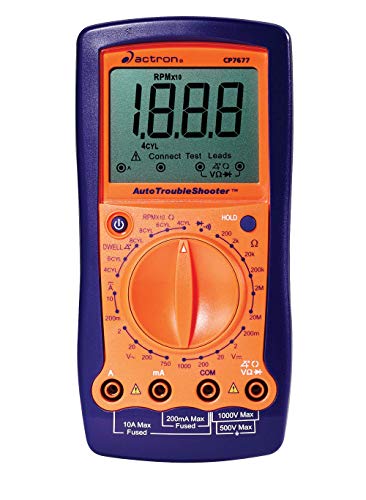 Actron CP7677 AutoTroubleShooter - Digital Multimeter and Engine Analyzer for Automotive Professionals, Orange