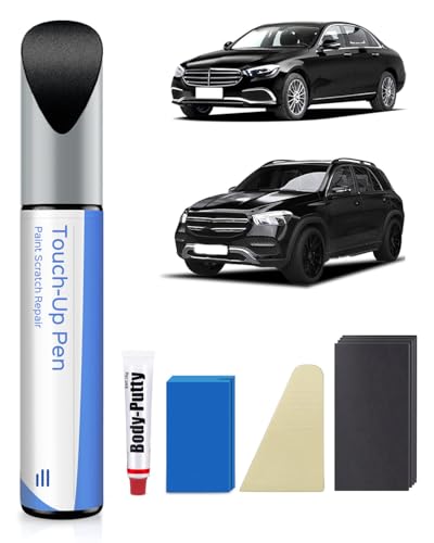 040/9040 Black/Jet Black Touch Up Paint Repair Kit Compatible with Mercedes-Benz - DIY Kit Exactly Matches Chips and Nicks - color: Black/Jet Black(040/9040)