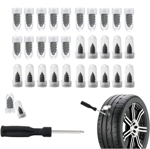 30PCS Tire Repair Rubber Nail Kit with 2 Sizes - color: 30PCS