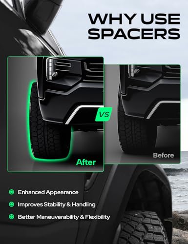 YHTAUTO 5x4.75 Hub Centric Wheel Spacers 3 Inch for Buick, Chevy, GMC - size: 3 Inch Thickness, style: 4 PCS