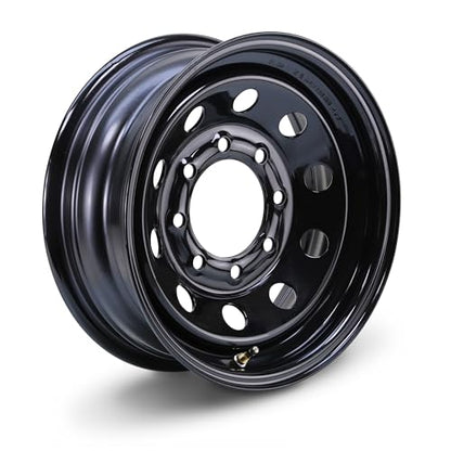 LIBRA 16X6 Heavy Duty Trailer Wheel 8X6.5" Black Mod Rim 4400lbs LCC-17061