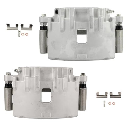 cciyu Front Left & Right Brake Calipers With Bracket 18B4966 18B4967 - size: Front[18B4966+18B4967]