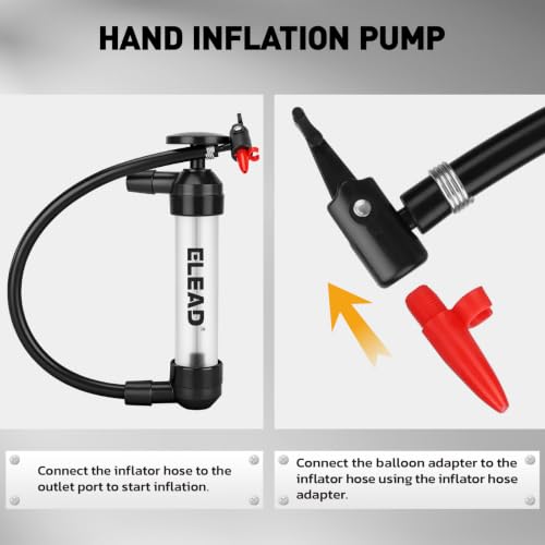Fluid Transfer Siphon Pump for Gasoline, Multi-use Liquid Transfer Pump, Max 3 GPM High Flow, Hand Pump with Inflator Hose adapter, Balloon Adapter for Gas, Water, Transmission Fluid and Diesel - color: Clean White