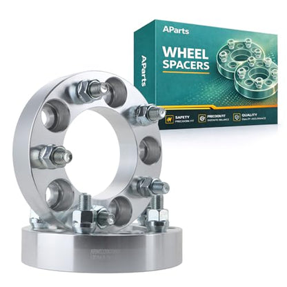 AParts 5x4.75 Hubcentric Wheel Spacers 1.25", 87.1mm Hub Bore, M12x1.5 Studs, Forged Aluminum Wheel Spacers Compatible with for Avanti II 2001-2004, for Buick Riviera 1979-1985, for Buick Riviera 198 - size: 1.25"-5x4.75"-87.1mm-M12x1.5