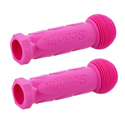 Kids Scooter Handle Grips Replacement Handlebars for 2/3/4 Wheels Child Kick Scooters Bike Rocking Car Push Cart, 9 Color Available, 2-Pack - color: Pink