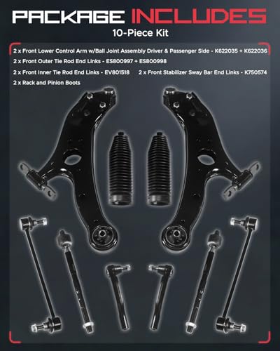 10Pc Control Arms with Ball Joints Fit for Toyota Sienna 2011-2020 - size: Fit for Sienna 11-20 10x Control Arm Kit (99)