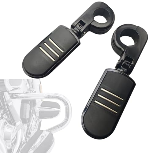 OEM-Spec Highway Pegs 1.25" for Harley & Metric | No Rattle Black