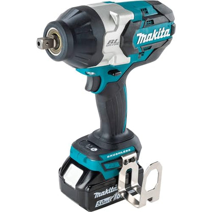 Makita XWT19T 18V LXT® Lithium-Ion Brushless Cordless 3-Speed 1/2" Sq. Drive Impact Wrench Kit w/Detent Anvil (5.0Ah) - style: Impact Wrench Kit