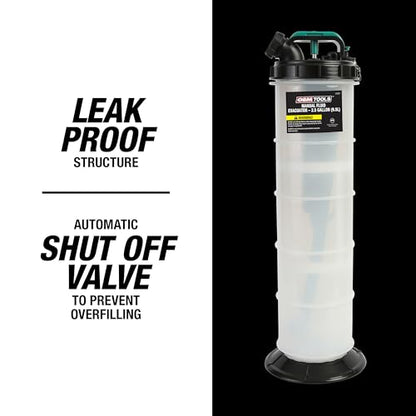 OEMTOOLS 24397 Manual Fluid Extractor Pump, 9.5L Oil Extractor Pump - size: 9.5 Liter