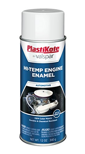 PlastiKote 211 Hot Rod White Engine Enamel, 12 oz. - color: Hot Rod White