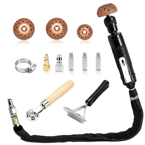 Air Tire Repair Polish Patch Tools Kit, 2500RPM Pneumatic Tire Buffer