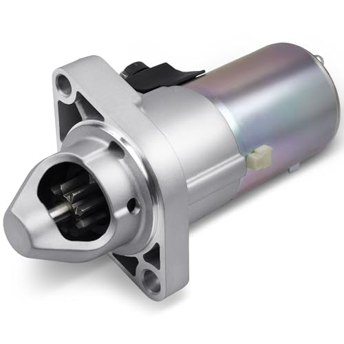 Starter Compatible with Honda Accord 2.4L 2006-2012, Civic 2.0L 2006-2011, CR-V & Element 2007-2011, Acura TSX 2.4L 2006-2014, CSX 2.0L 2006-2008, 31200-RAA-A61 31200-RRA-A51 31200R40A01 17960N