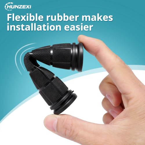 CHUNZEXI 4 PCS Rubber Bike Handlebar Grips - color: Black