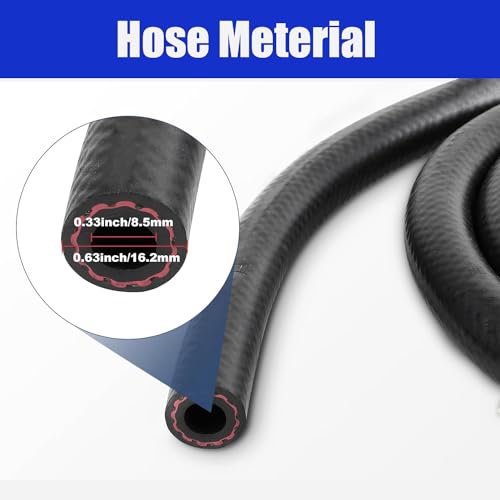 Universal 5/16" Transmission Oil Cooler, 8 Pass Tube and Fin Cooler Kit Aluminum Black - color: 8 Pass Black