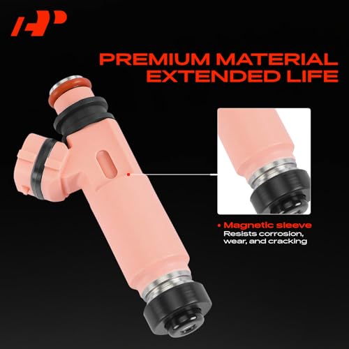 A-Premium Set of 6 Fuel Injectors Compatible with Toyota, Lexus
