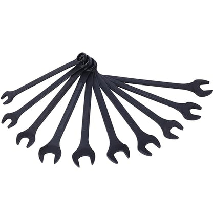 Jumbo Combination Wrench Set, 10-Piece Metric (34-50mm), Black Oxide, Pouch - Popular Metric Range, Shop Grade, Professional Mechanic Essential Set - color: 10-piece Metric (34-50mm), Black Oxide