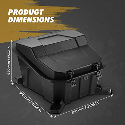 KEMIMOTO UTV Rear Cargo Box 69 QT Storage Box 2881193