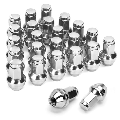 Dynofit 14x2 OEM Lug Nuts for F150 2004-2014,24PCS Conical Seat,Stock Wheel - color: Chrome, size: M14x2,2.2",Ford