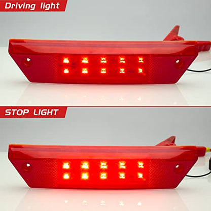 LED Tail Light for Ranger 900 800 700, Rear Taillight Compatible With Polaris Ranger 500 700 800 900 2009-2016 Replacement OEM Part# 2411099 Brake Stop Light Accessories（2411099-Red） - color: 2411099-Red