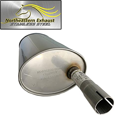 Northeastern Exhaust Stainless Steel System Kit with Hangers and Bolts Compatible for 2003-2011 Element 2.4L