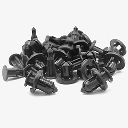Lantee Bumper Clips for Honda & Acura - 10mm 50 Pieces Push-Type Nylon Fender Flare Fastener Rivet Car Clips for 91503-SZ3-003