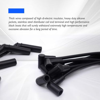 396-427-454 8MM HEI Spiral Core Ignition Spark Plug Wires - style: 396-427-454