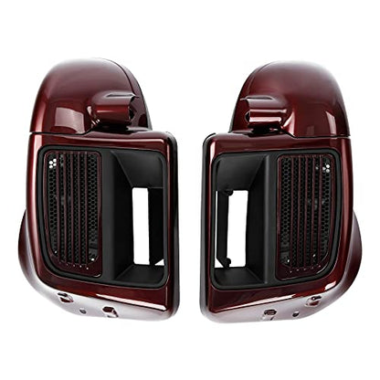 Wicked Red/Twisted Cherry Water Cooled Vented Lower Fairing Fit for Harley 2018-2019 Road Glide Ultra; Electra Glide Ultra Limited Low; Electra Glide Ultra Limited - color: For Harley 2018-2019 Wicked Red