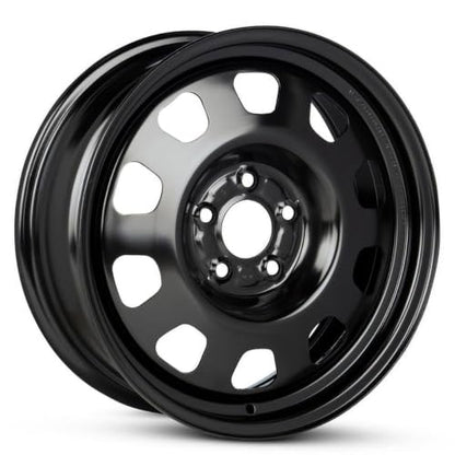 17 x 6.5 in Steel Wheel Rim 5 Lug 114.3mm 40mm Offset 67.1mm CB| Powder-Coated Black finish Fits Chrysler 200 2011-2014 | New OEM Replacement | 5105665AA - size: 17x6.5 inch