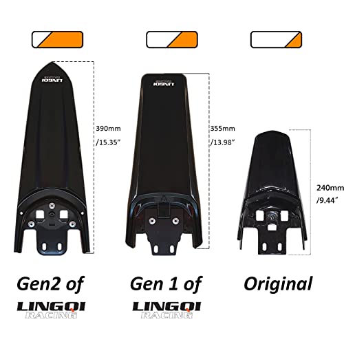 2nd Generation Modified Longer Rear Fender Fit to Sur-Ron Light Bee X And S. Streamlined Long Dirt Pit Mudguards Tail Guard for SURRON