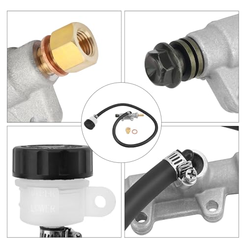 M MATI Rear Brake Caliper & Master Cylinder for Polaris Sportsman 500 400 335 Diese-l 455 Worker 335 500 1998-2002 1910301 1930818 1910553 1910441 1910366 1930819