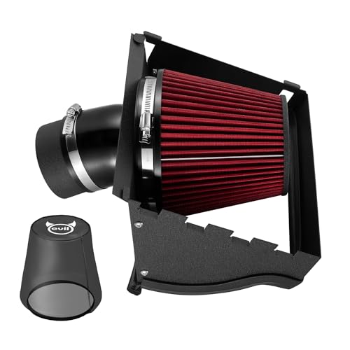 EVIL ENERGY Cold Air Intake Compatible for 2015-2025 Ford F-150, 2018-2025 Ford Expedition, 2018 Lincoln Navigator, Includes Heat Shield & Pre-Filter, Black