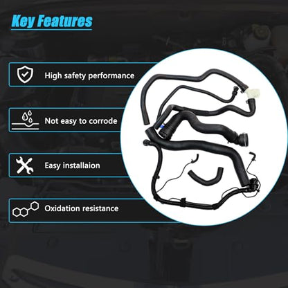 AUCERAMIC Engine Radiator Coolant Set Fit 2011-2016 for Chevy Cruze 1.4L