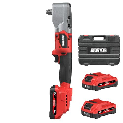 Alloyman 20V Brushless Right Angle Impact Wrench, 1/2", 207 FT-LBS(280.NM)