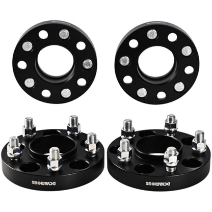 4pc Forged 5x4.75 Hubcentric Wheel Spacers 1 Inch Thick with M12x1.5 Studs - size: 1 Inch-4 PCS