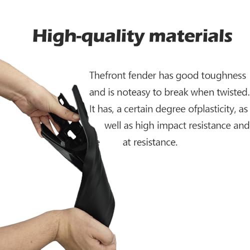 Extended Rear Fenders Longer Tail Guard for Surron Light Bee X/S and Segway X160/X260 (Matte Black) - color: Matte Black